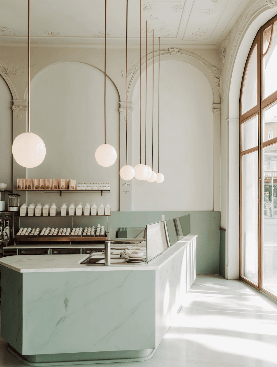 Coffee machine pulling a shot